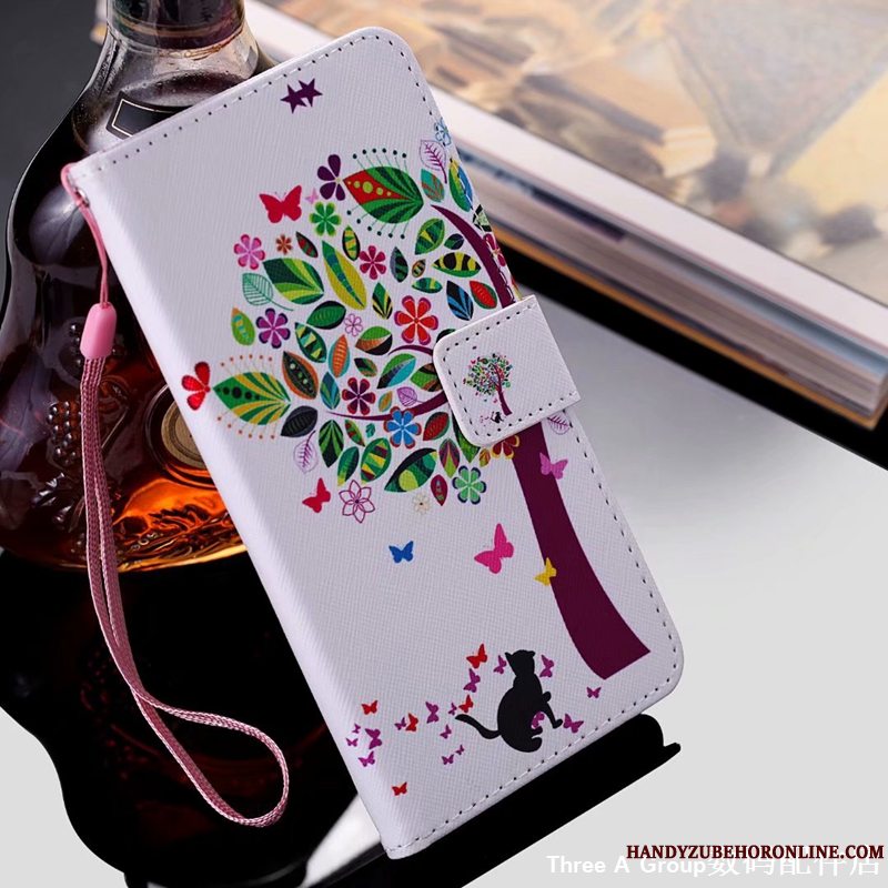 Etui iPhone Xr Beskyttelse Hvid Telefon, Cover iPhone Xr Cartoon Anti-fald