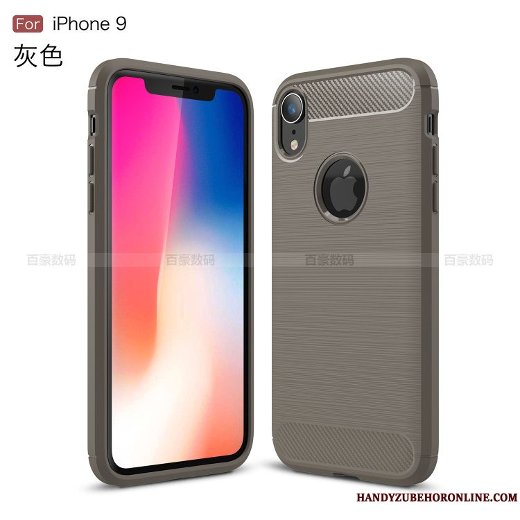 Etui iPhone Xr Blød Silke Telefon, Cover iPhone Xr Beskyttelse Fiber Anti-fald