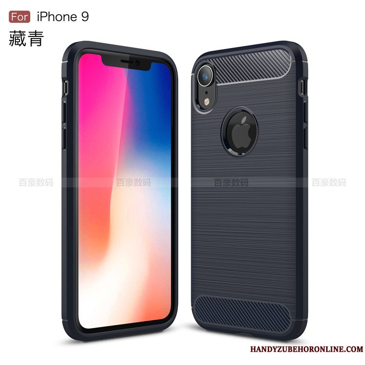 Etui iPhone Xr Blød Silke Telefon, Cover iPhone Xr Beskyttelse Fiber Anti-fald