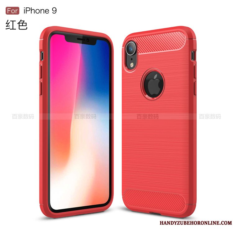 Etui iPhone Xr Blød Silke Telefon, Cover iPhone Xr Beskyttelse Fiber Anti-fald