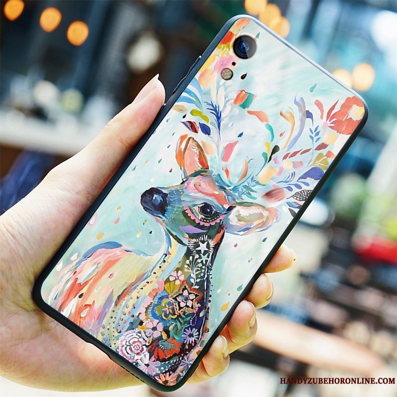 Etui iPhone Xr Kreativ Sort Ny, Cover iPhone Xr Trendy Glas