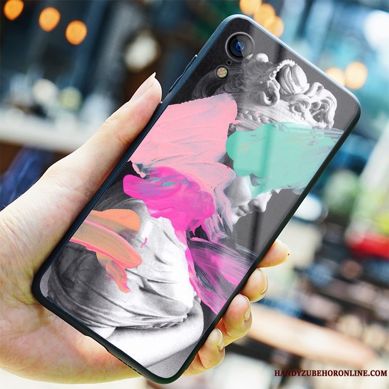 Etui iPhone Xr Kreativ Sort Ny, Cover iPhone Xr Trendy Glas