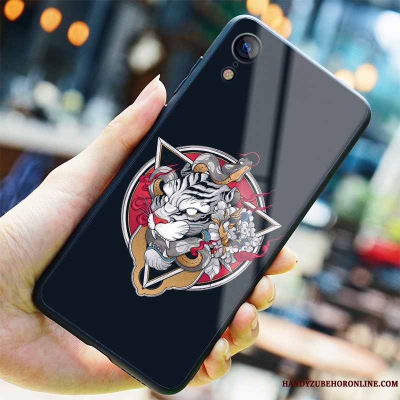 Etui iPhone Xr Kreativ Sort Ny, Cover iPhone Xr Trendy Glas