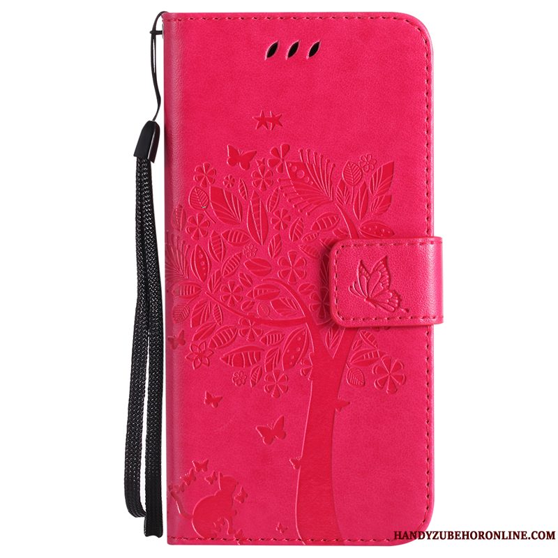 Etui iPhone Xr Læder Telefongrå, Cover iPhone Xr Folio Tree Heldig