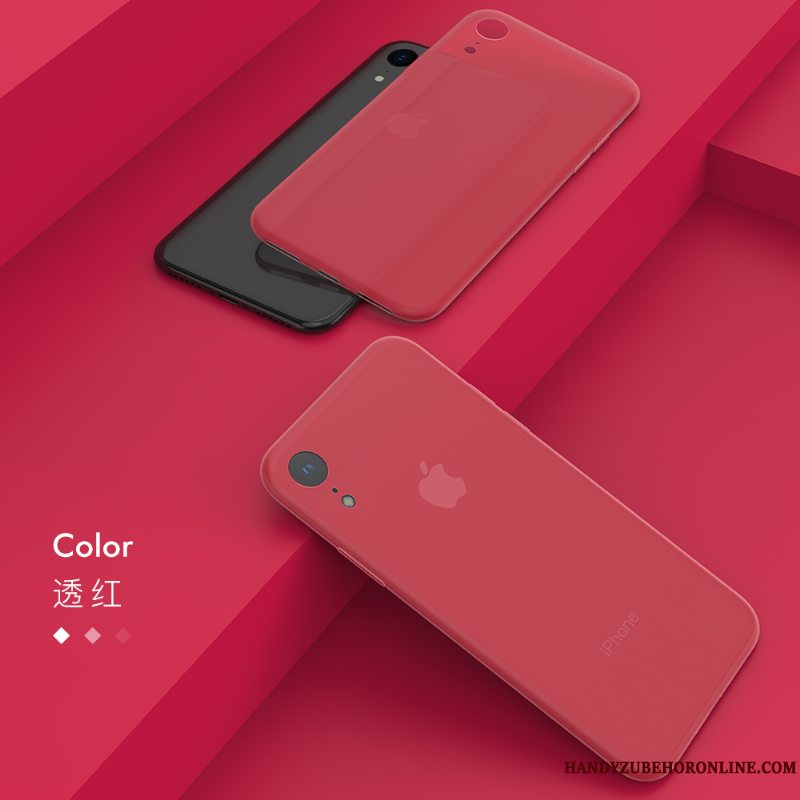 Etui iPhone Xr Tasker Nubuck Solid Farve, Cover iPhone Xr Blød Udstrålende Trend