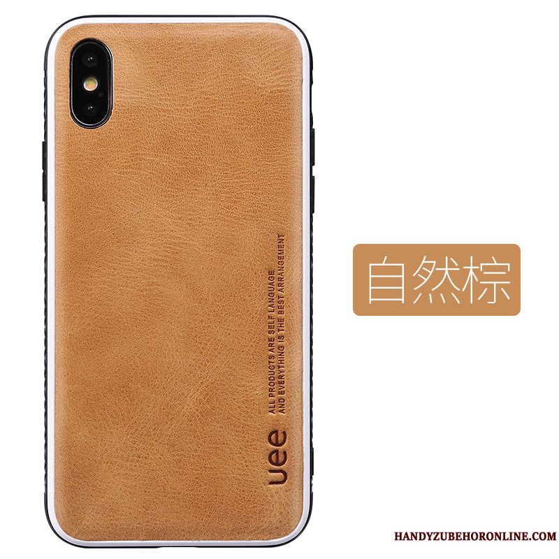 Etui iPhone Xs Beskyttelse Naturligt High End, Cover iPhone Xs Tasker Kvalitet Bagdæksel