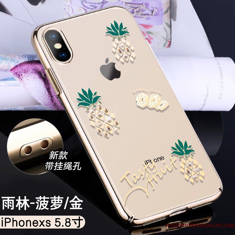 Etui iPhone Xs Beskyttelse Trendy Telefon, Cover iPhone Xs Tasker Hård Anti-fald