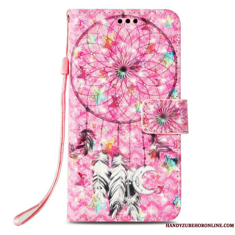 Etui iPhone Xs Folio Telefonanti-fald, Cover iPhone Xs Malet Lilla