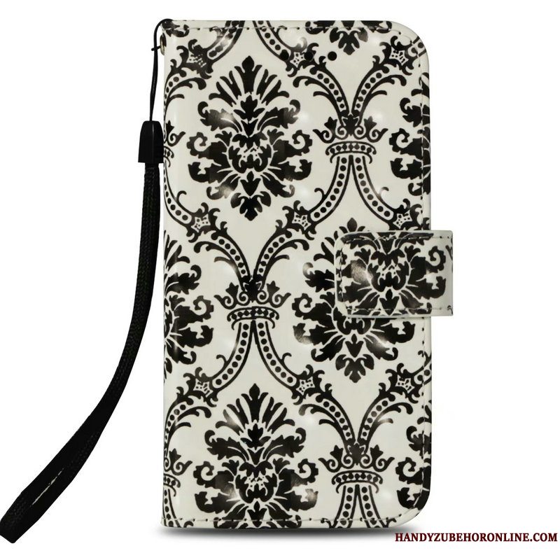 Etui iPhone Xs Folio Telefonanti-fald, Cover iPhone Xs Malet Lilla