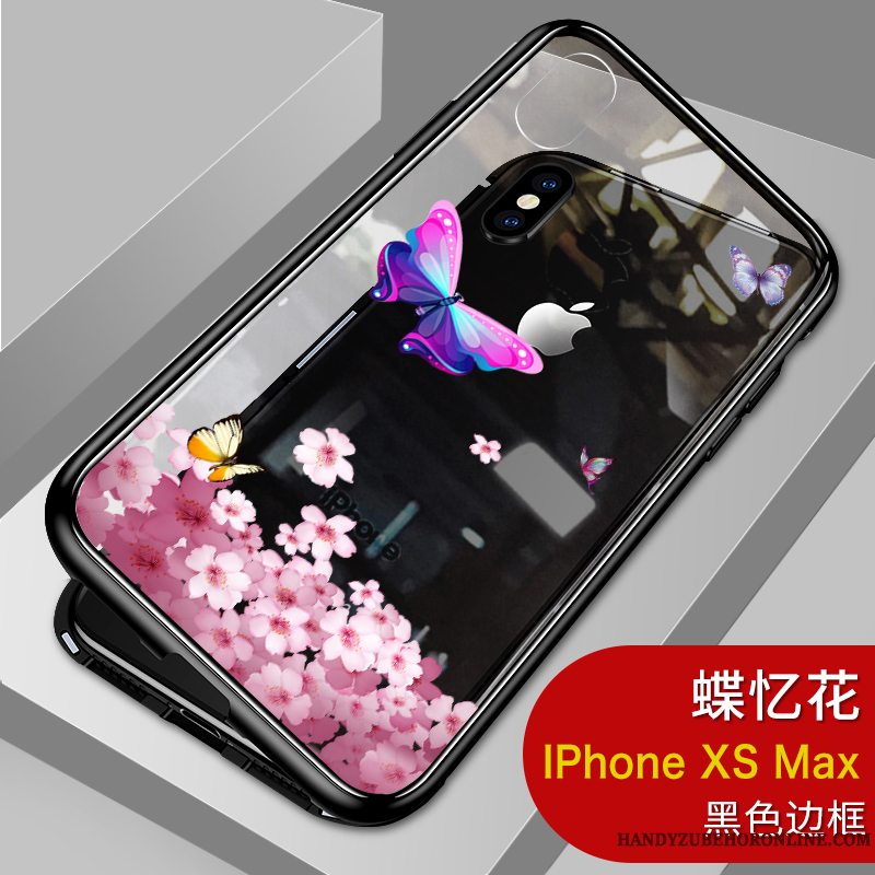 Etui iPhone Xs Max Kreativ Af Personlighed Hvid, Cover iPhone Xs Max Trendy Glas