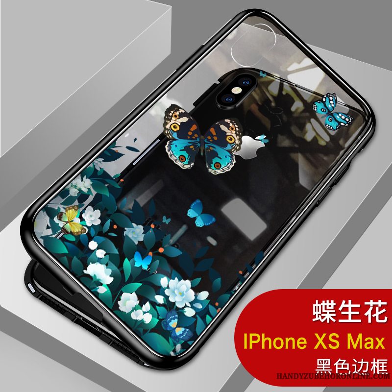 Etui iPhone Xs Max Kreativ Af Personlighed Hvid, Cover iPhone Xs Max Trendy Glas
