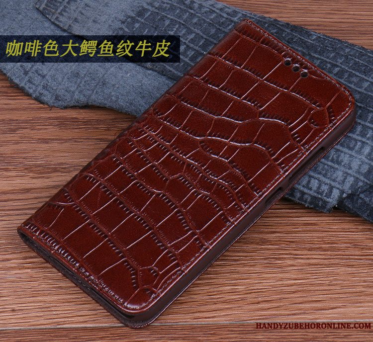 Etui iPhone Xs Max Læder Telefoni Hånden, Cover iPhone Xs Max Luksus Slidstærk Anti-fald