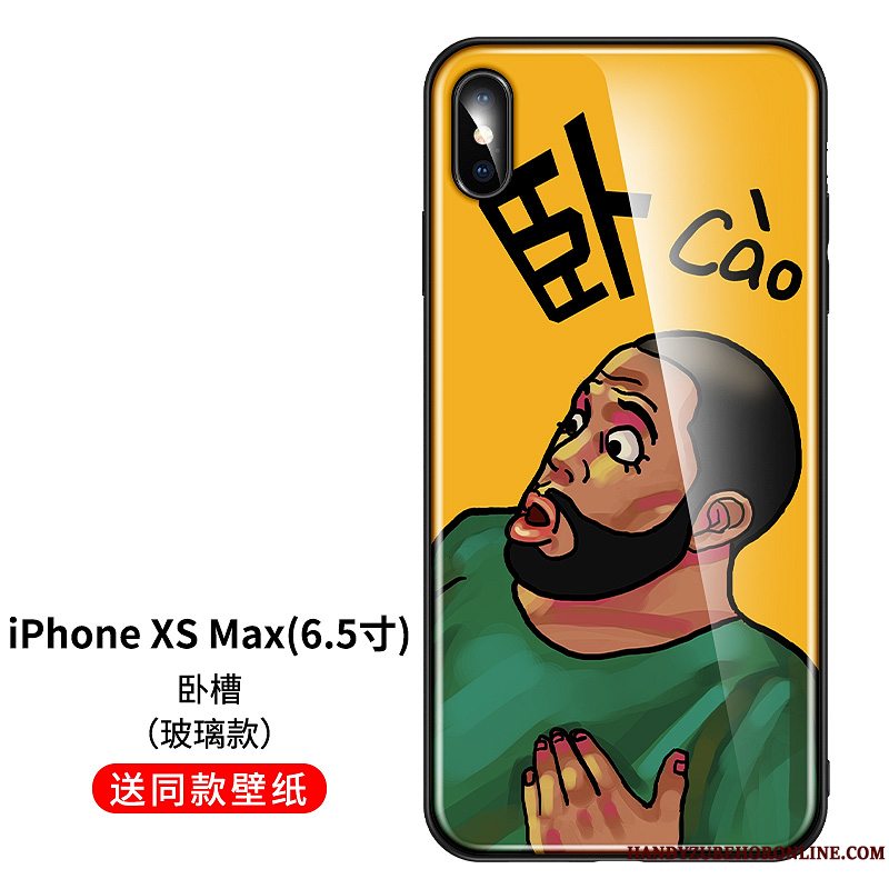 Etui iPhone Xs Max Silikone Af Personlighed Telefon, Cover iPhone Xs Max Blød Ny Rød