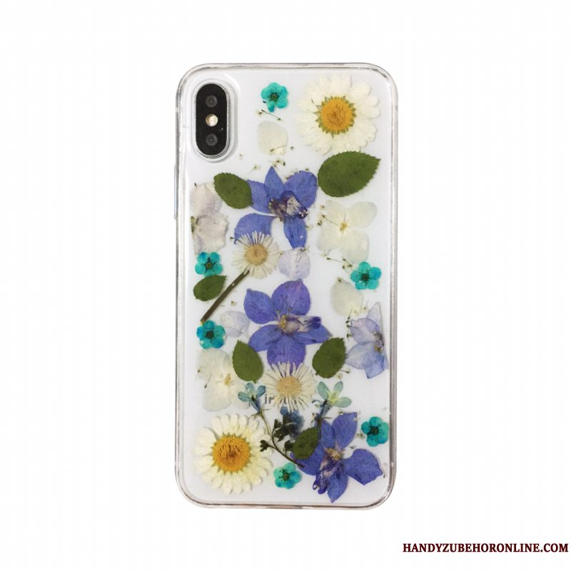 Etui iPhone Xs Max Silikone Telefongennemsigtig, Cover iPhone Xs Max Pulver Anti-fald