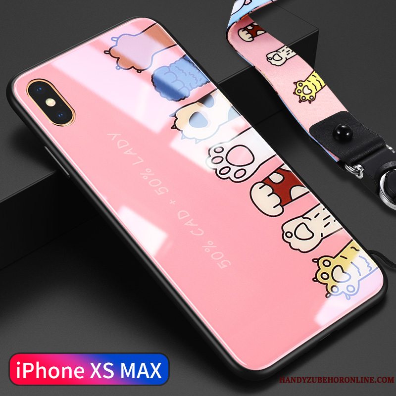 Etui iPhone Xs Max Tasker Trendy Tynd, Cover iPhone Xs Max Anti-fald Glas