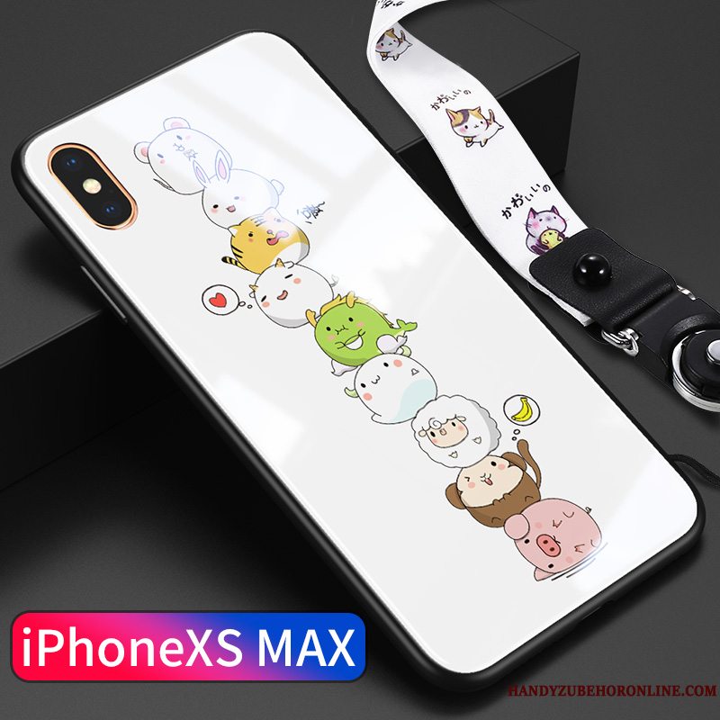 Etui iPhone Xs Max Tasker Trendy Tynd, Cover iPhone Xs Max Anti-fald Glas