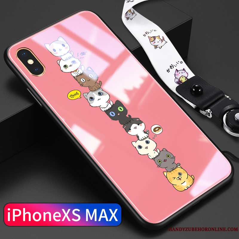 Etui iPhone Xs Max Tasker Trendy Tynd, Cover iPhone Xs Max Anti-fald Glas