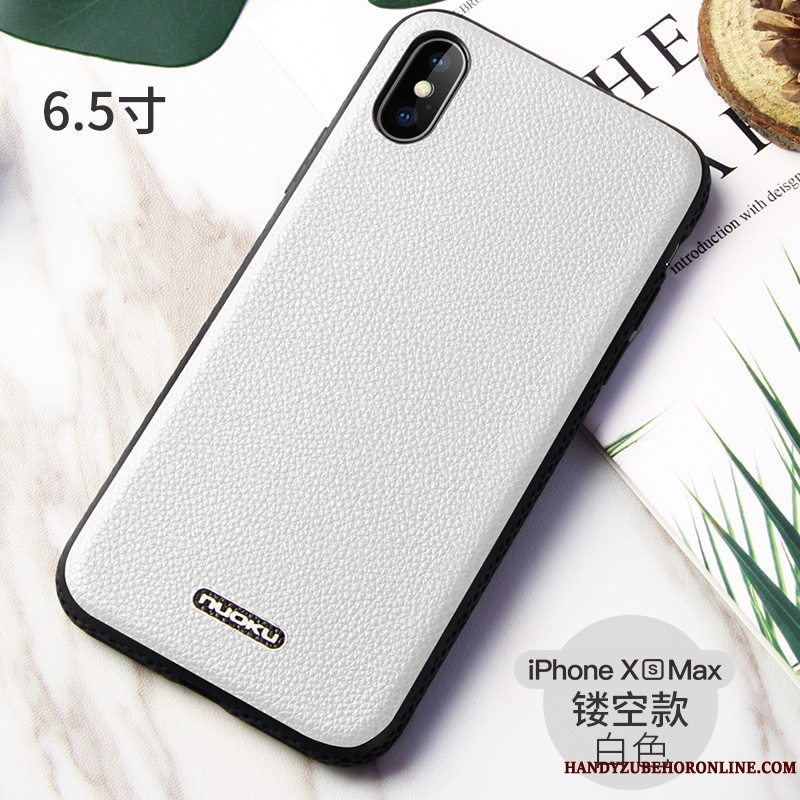 Etui iPhone Xs Max Tasker Tynd Telefon, Cover iPhone Xs Max Blød Anti-fald Blonder