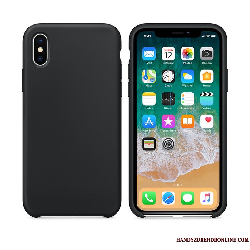 Etui iPhone Xs Max Telefonrød, Cover iPhone Xs Max Bagdæksel