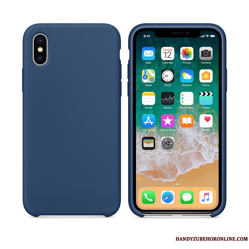 Etui iPhone Xs Max Telefonrød, Cover iPhone Xs Max Bagdæksel