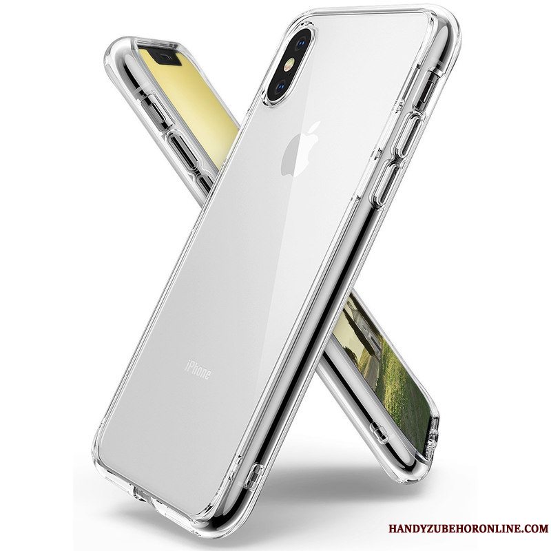 Etui iPhone Xs Silikone Hængende Ornamenter Gennemsigtig, Cover iPhone Xs Beskyttelse Tynd Anti-fald