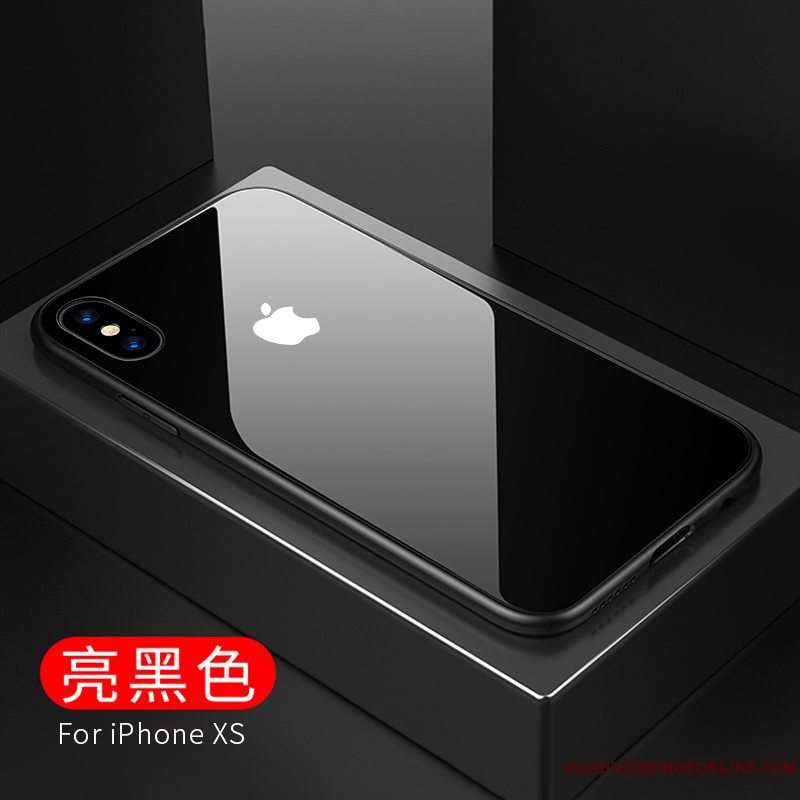 Etui iPhone Xs Silikone Telefonhvid, Cover iPhone Xs Trendy Net Red