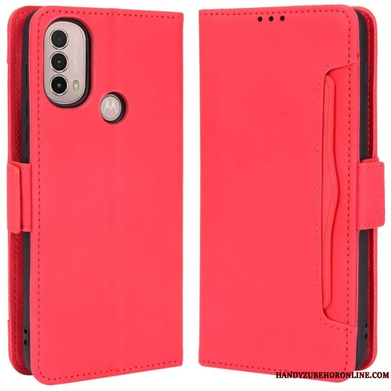 Flip Cover Moto E40 / E30 / E20 Multi-card Premier Class