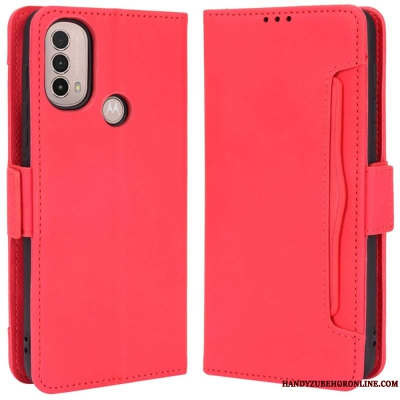 Flip Cover Moto E40 / E30 / E20 Multi-card Premier Class