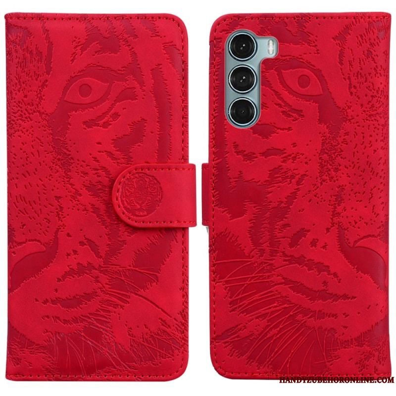 Flip Cover Moto G200 5G Tiger Ansigtsprint