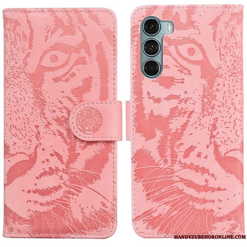 Flip Cover Moto G200 5G Tiger Ansigtsprint