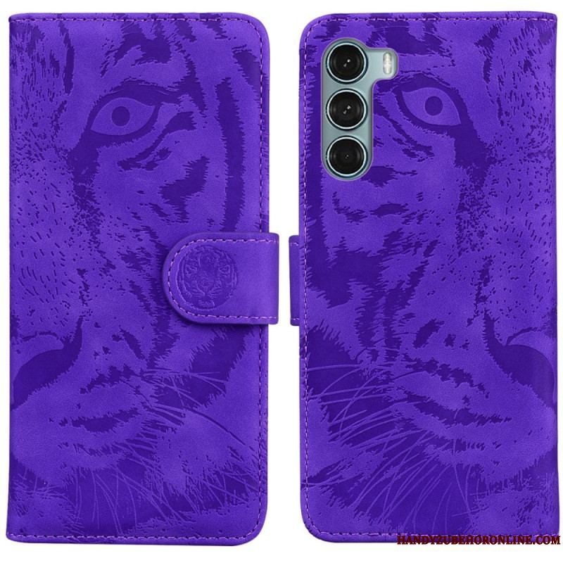 Flip Cover Moto G200 5G Tiger Ansigtsprint