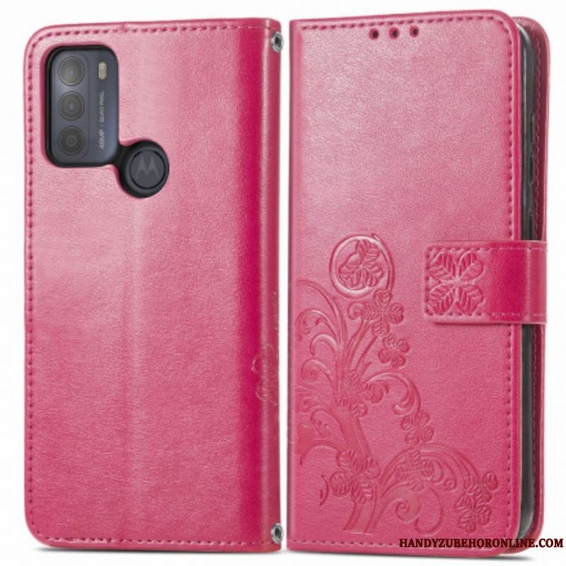 Flip Cover Moto G50 Asiatiske Blomster