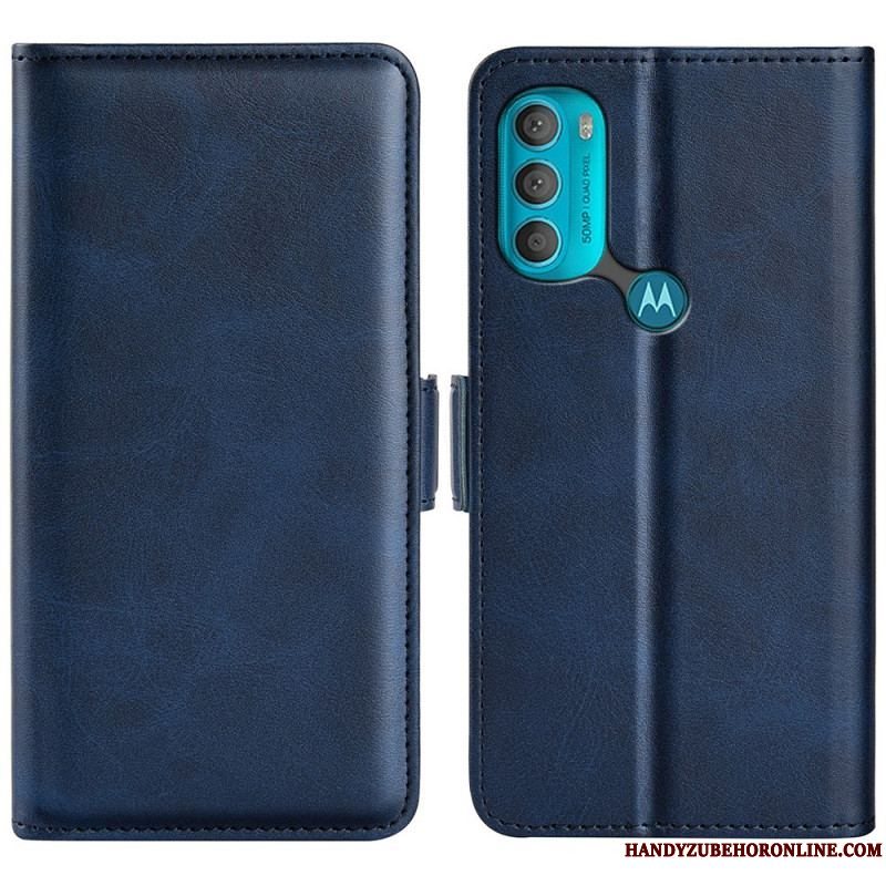 Flip Cover Moto G71 5G Læder Cover Dobbelt Klap