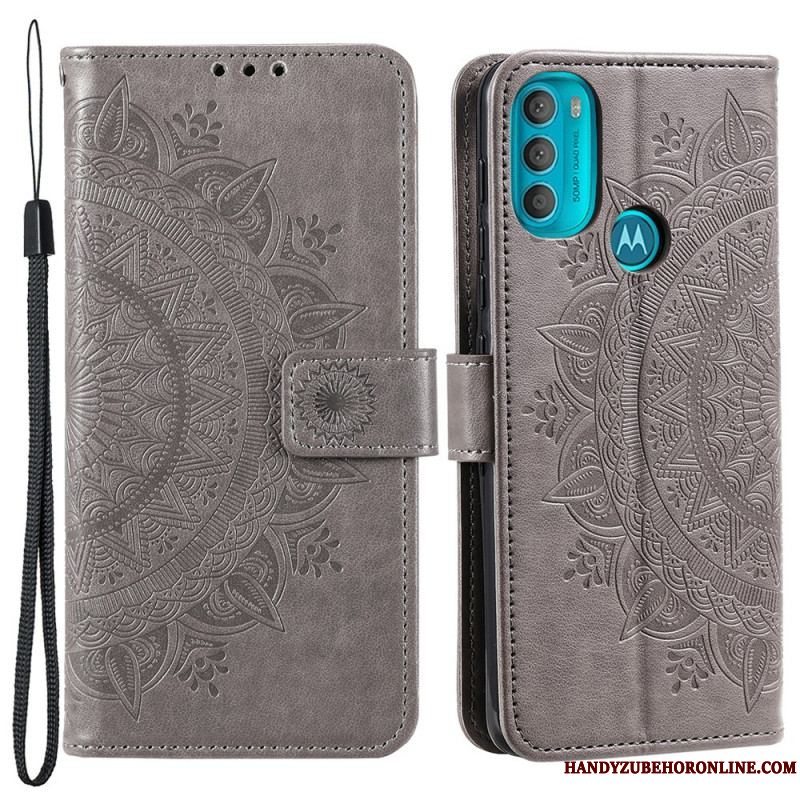 Flip Cover Moto G71 5G Sol Mandala