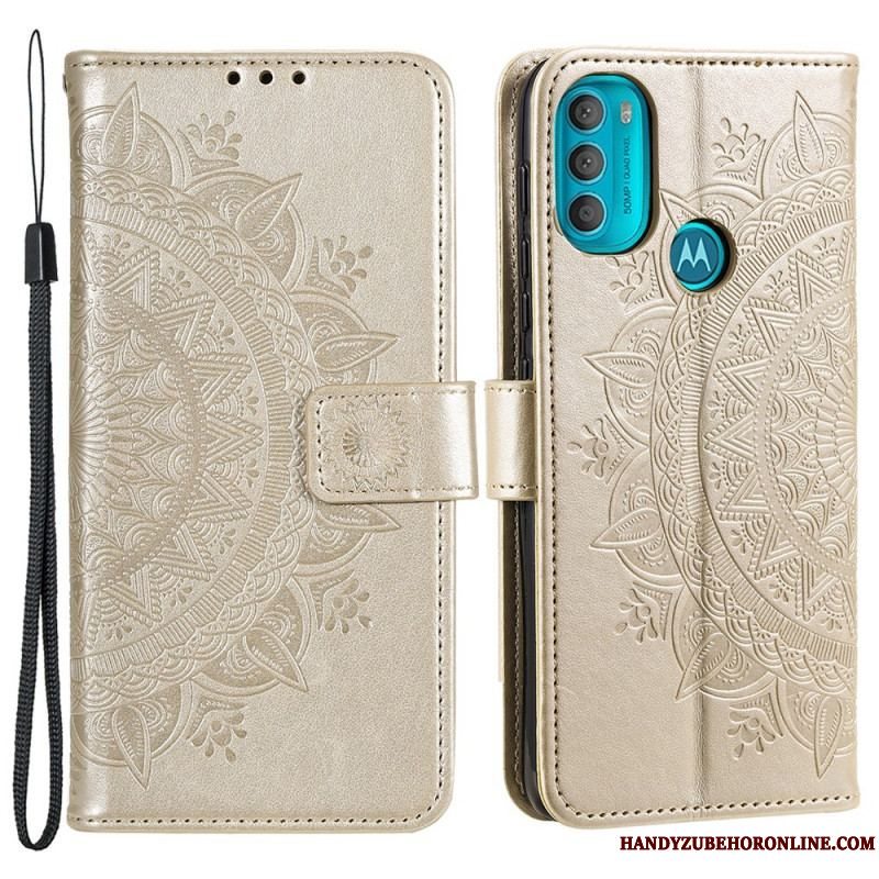 Flip Cover Moto G71 5G Sol Mandala