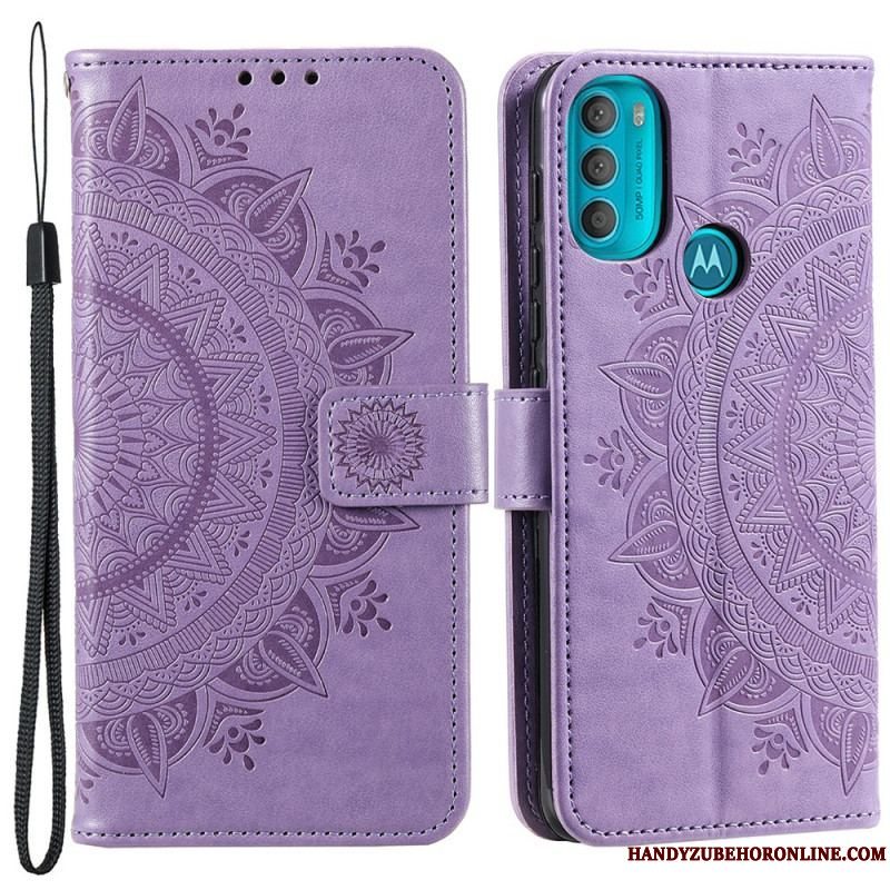 Flip Cover Moto G71 5G Sol Mandala