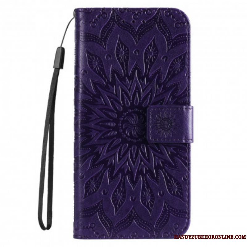 Flip Cover Motorola Edge 20 Pro Solblomst