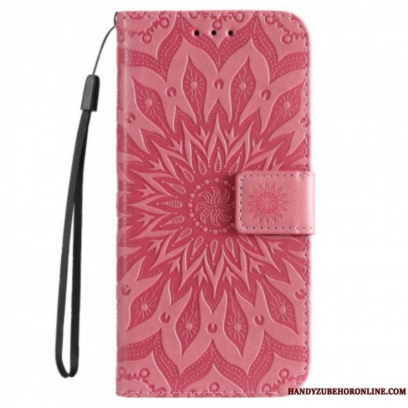 Flip Cover Motorola Edge 20 Pro Solblomst