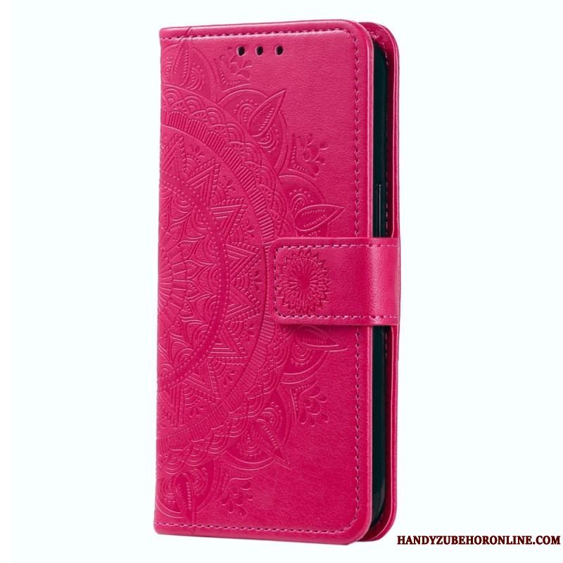 Flip Cover Motorola Edge 40 Pro Mandala Sun Med Snor