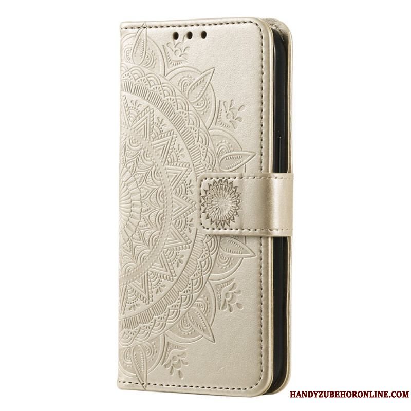 Flip Cover Motorola Edge 40 Pro Mandala Sun Med Snor