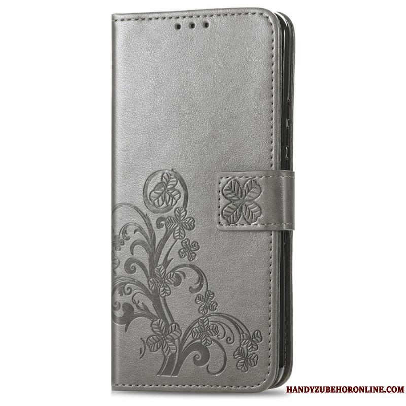 Flip Cover Samsung Galaxy A13 5G / A04s Abstrakte Blomster