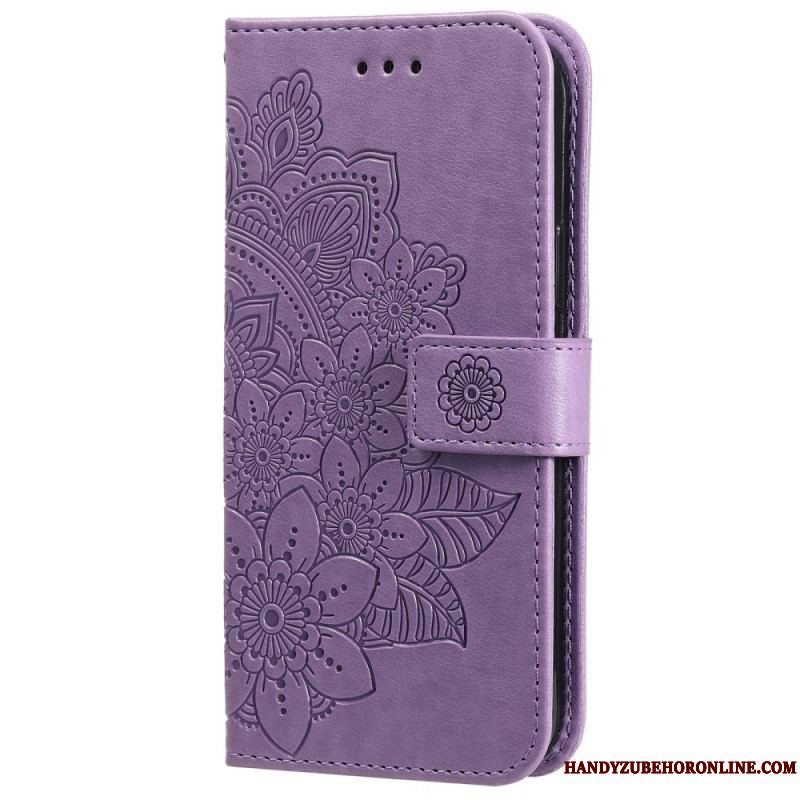 Flip Cover Samsung Galaxy A13 5G / A04s Blomster Mandala