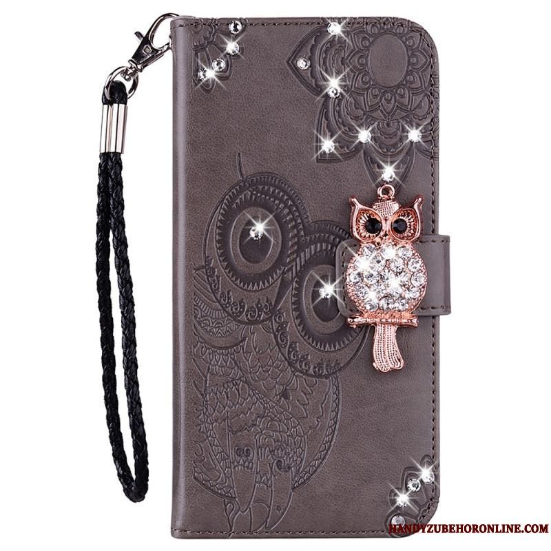 Flip Cover Samsung Galaxy A13 5G / A04s Ugle Mandala Og Charm