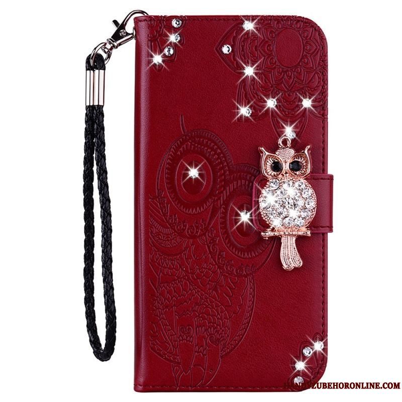 Flip Cover Samsung Galaxy A13 5G / A04s Ugle Mandala Og Charm