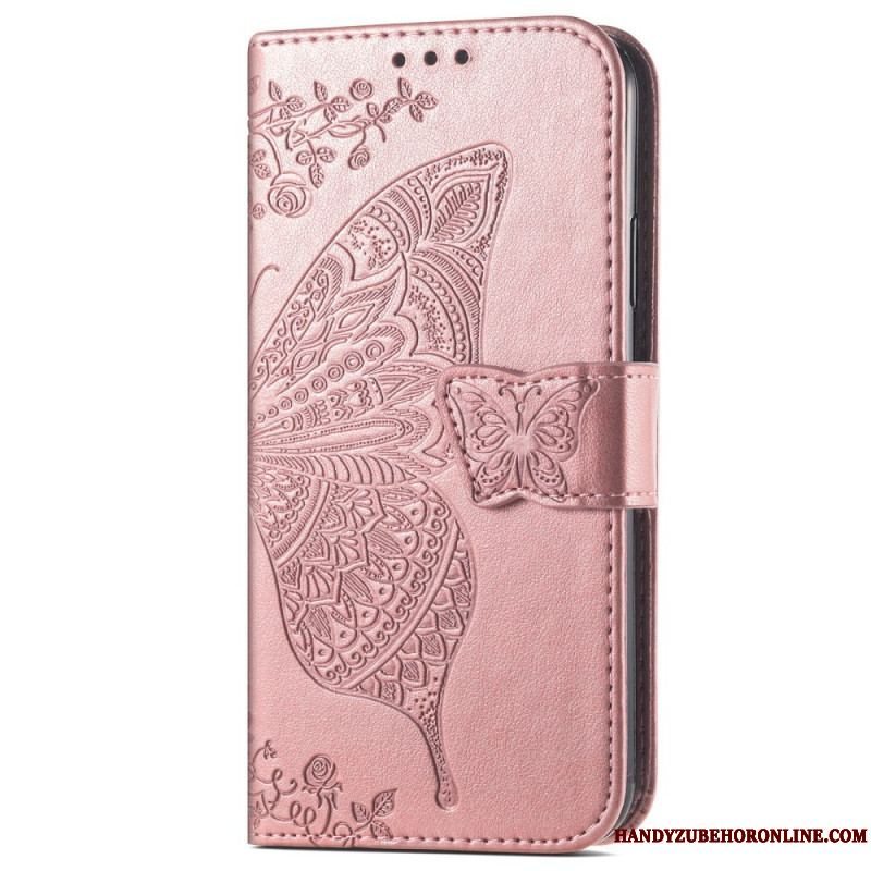 Flip Cover Samsung Galaxy A13 Halve Sommerfugle