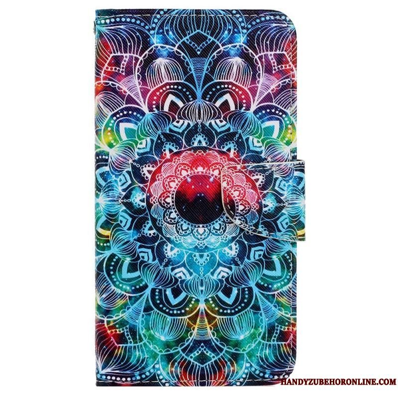 Flip Cover Samsung Galaxy A13 Med Snor Prangende Strappy Mandala