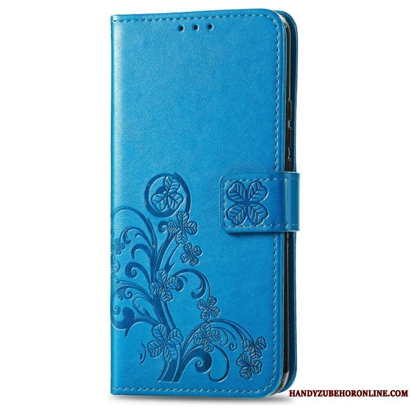 Flip Cover Samsung Galaxy A14 / A14 5G Abstrakte Blomster