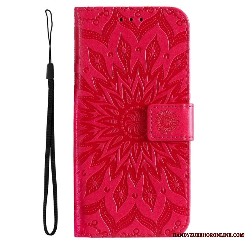 Flip Cover Samsung Galaxy A14 / A14 5G Mandala Sun Med Snor