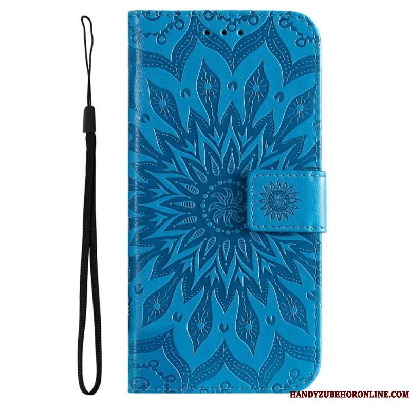 Flip Cover Samsung Galaxy A14 / A14 5G Mandala Sun Med Snor