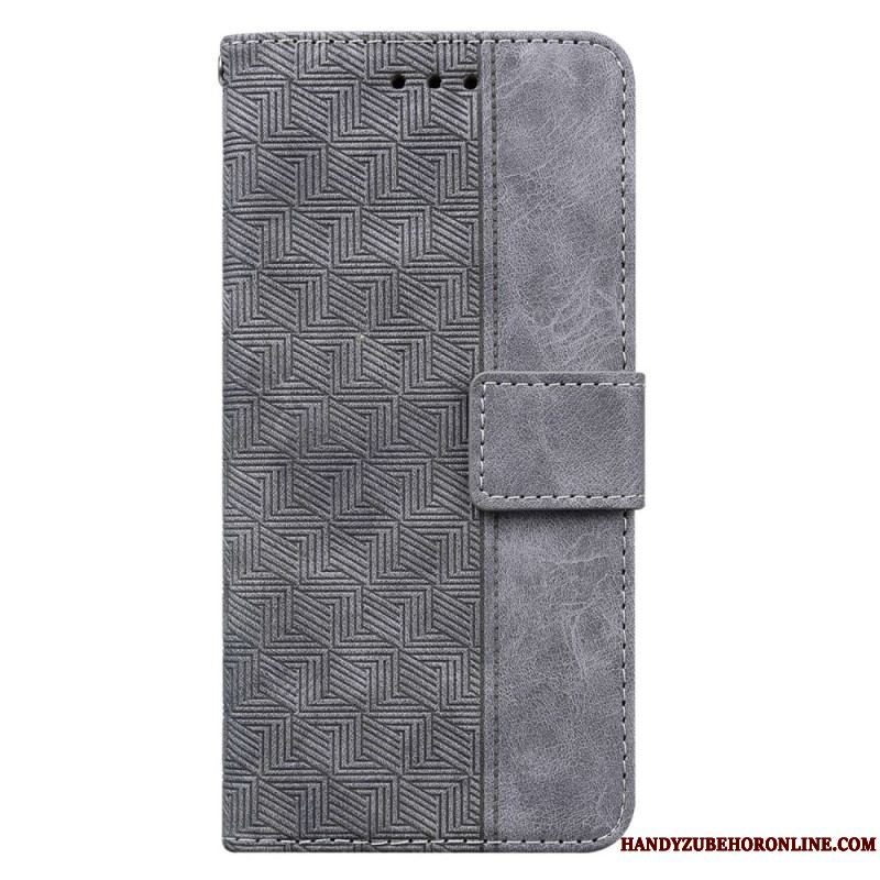 Flip Cover Samsung Galaxy A14 / A14 5G Med Snor Strappy Mønster